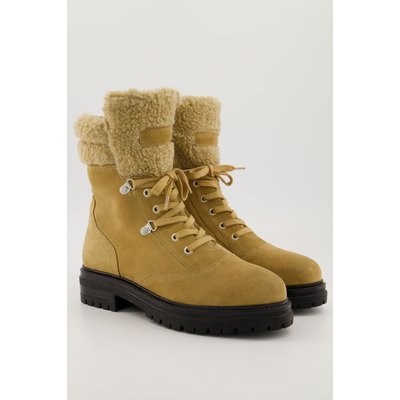 Boots en cuir, doublure en polaire bouclée ULLA POPKEN