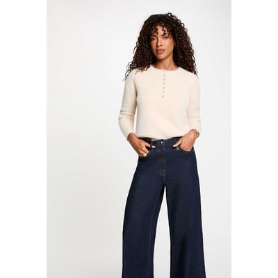 Pull à encolure boutonnée MORGAN