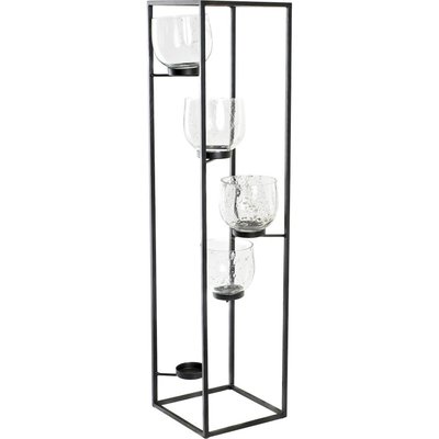 Bougeoir en fer et verre, ambiance chic RECOLLECTION