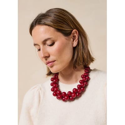 Collier large à perles LA FEE MARABOUTEE
