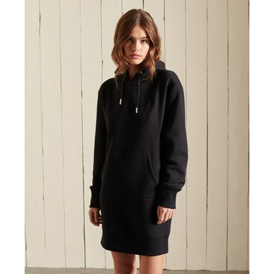 Robe sweat capuche noir La Redoute