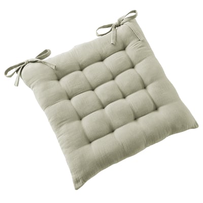 Coussin de chaise 40x40 cm Gaze de Coton Terra Vert d'eau EDEN