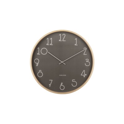 Horloge aux nombres graphiques ø40cm beige - SENCILLO PRESENT TIME