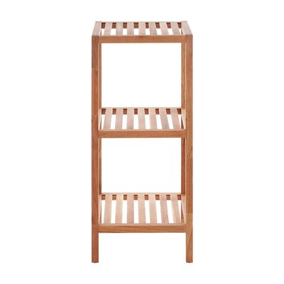 3-Tier Bathroom Storage Shelves in Walnut Wood SO'HOME