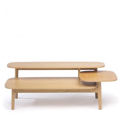 Table basse en bois 3 plateaux- EICHBERG WOODMAN