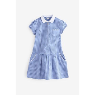 Robe pour l'école détail zippé et motif vichy NEXT
