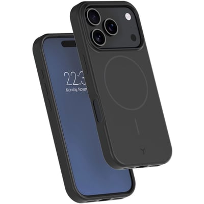 Coque iPhone 17 Pro silicone MagSafe noir FORCE CASE