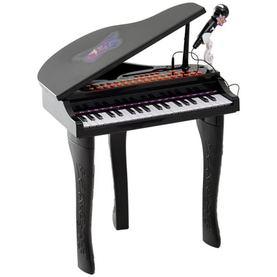 Clavier électronique pour enfants Bois Noir HOMCOM