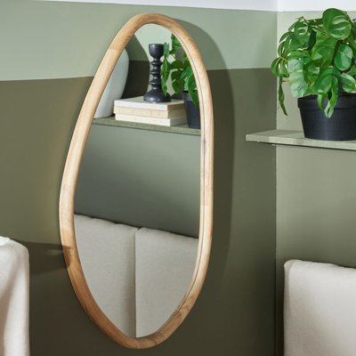 Miroir mural asymétrique en bois MATCHA TODAY
