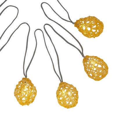 Amber Acrylic LED Outdoor String Lights SO'HOME