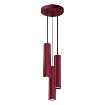 Suspension Aluminium Bourgogne GU10 3 Karbon EDEN