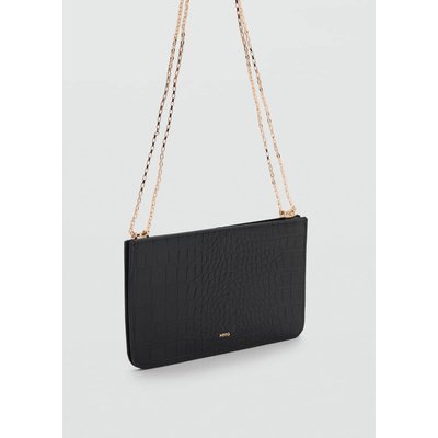 Porte-cartes chaîne effet croco MANGO