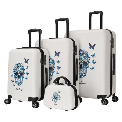 Set de 3 valises + Vanity ABS - BLUE SERENITY - DEELUXE DEELUXE