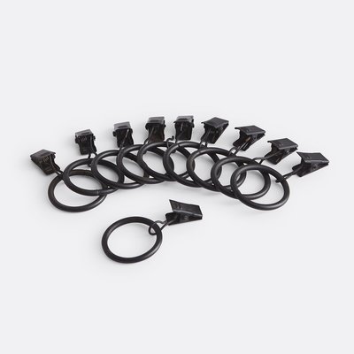 Lot 10 anneaux pinces ONEGA, diam 36mm LA REDOUTE INTERIEURS