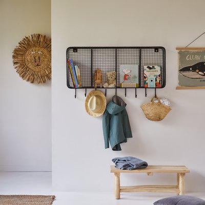 Patère rectangulaire enfant en métal SONA TIKAMOON