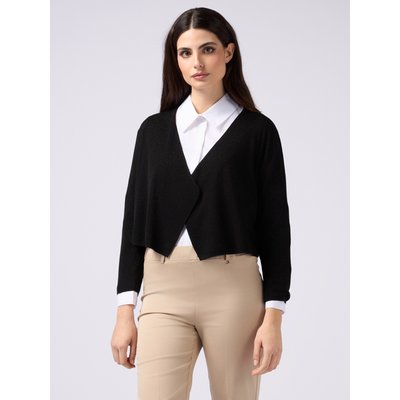 Cardigan court réalisé en FIL fil textile mélangé viscose OLTRE