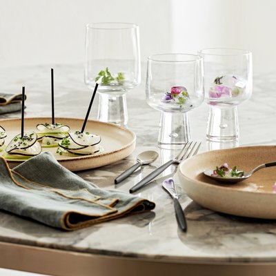 4er-Set flache Teller Gandra, Steingut AM.PM