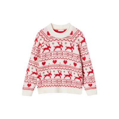 Pull jacquard Noël détails en fil brillant VERTBAUDET