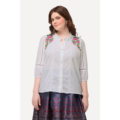 Blouse avec dentelle ajourée ULLA POPKEN