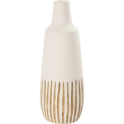 Vase en bois à rayures RECOLLECTION