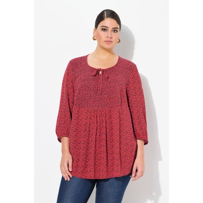 Blouse, Coupe A-Ligne, Insert Smocké ULLA POPKEN