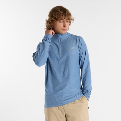 Space Dye 1/4 Zip Sweat col rond manches longues. NEW BALANCE