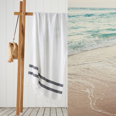Fouta XL de algodón orgánico, forro de rizo Antalya LA REDOUTE INTERIEURS