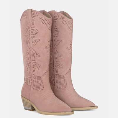 Bottines en cuir avec broderies ALMA EN PENA