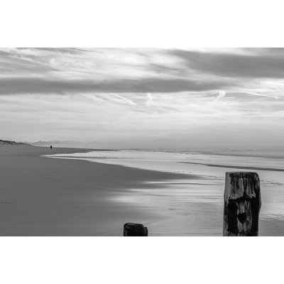 Tableau balade sur la plage à hossegor HEXOA