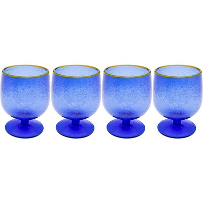 Lot de 4 verres à vin, BUBBLES KARE DESIGN