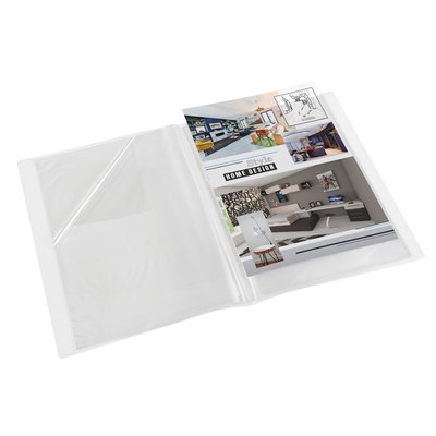 Porte vues reliure A3 en plastique 40 Vues - Couverture Incolore PROPYGLASS VIQUEL