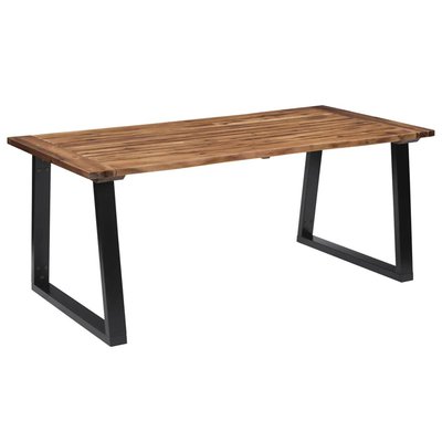 Table de salle à manger en acacia massif HOME MAISON