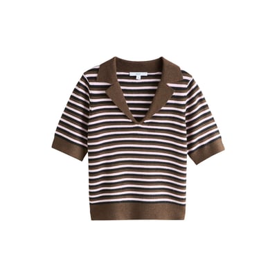 Polo ultra-doux à col ouvert NEXT