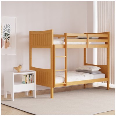 Oak Wood Bunk Bed SO'HOME