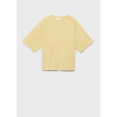 Sweat en coton bouclette overdyed MANGO