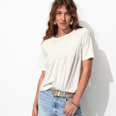 T-shirt détail crochet PROMOD