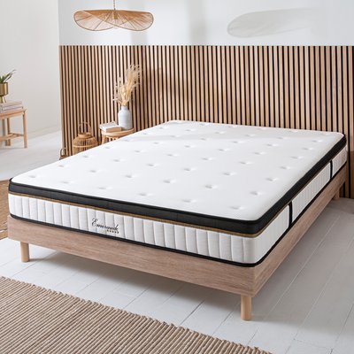 Ensemble Matelas EMERAUDE Mémoire et sommier bois MAISON AUBERTIN