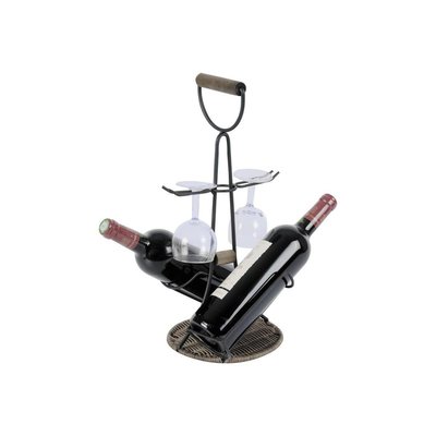Porte-bouteilles porte-verres 2 en 1 AUBRY GASPARD
