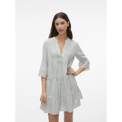 Robe courte, manches 3/4 en coton bio VERO MODA