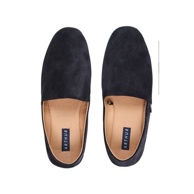 Babouches en cuir, unies ARTHUR