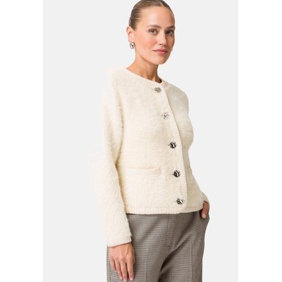Cardigan en peluche avec fermeture à boutons ZERO
