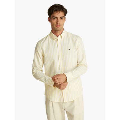 Camicia dritta in popeline a righe TOMMY HILFIGER