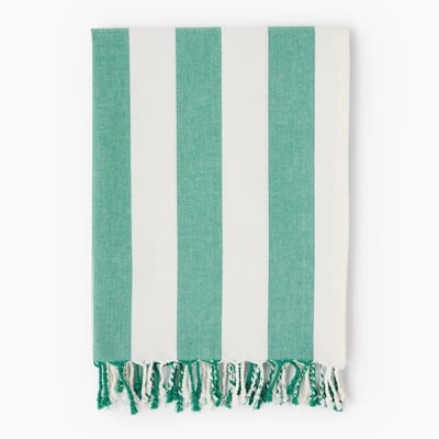 Fouta simple rayée, 90x160cm, 100% coton bio MONOPRIX