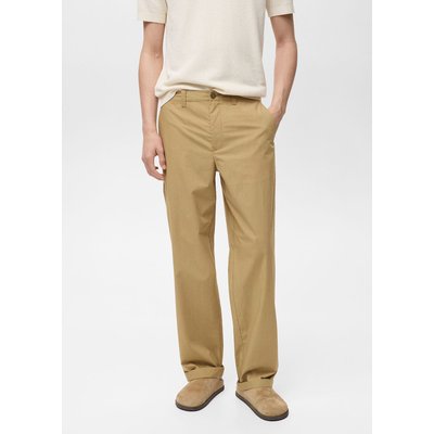 Pantalon droit 100 % coton MANGO MAN