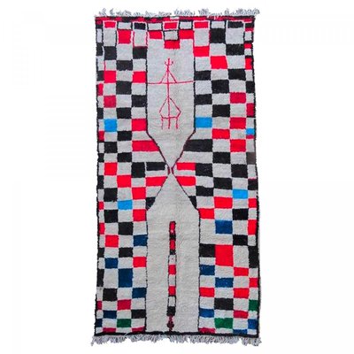 Authentique tapis berbère fait main en laine SAFETE UN AMOUR DE TAPIS