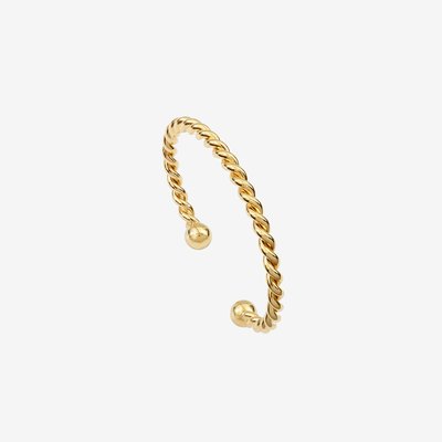 Bracelet jonc doré à l'or fin JUSTINE CAROLINE NAJMAN