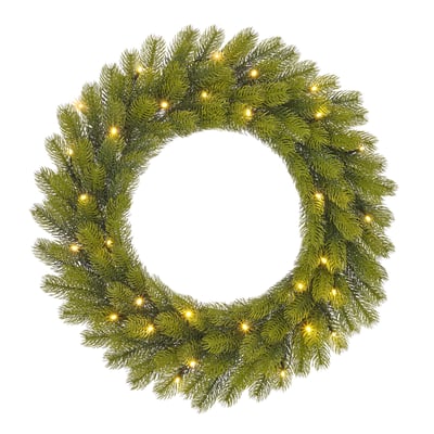 Couronne de Noël avec LED Ø60 cm NAGOYA BLACK BOX TREES