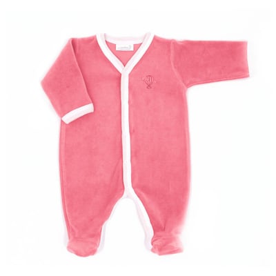 Pyjama velours - 100% coton biologique - 1 à 6 mois PREMIERS MOMENTS