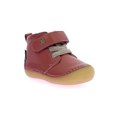 Bottines Kickers Playflex Hi - Pour Bébé Mixte, Cuir Souple, Semelle Flexible, Fermeture Lacets + Zip - 11
