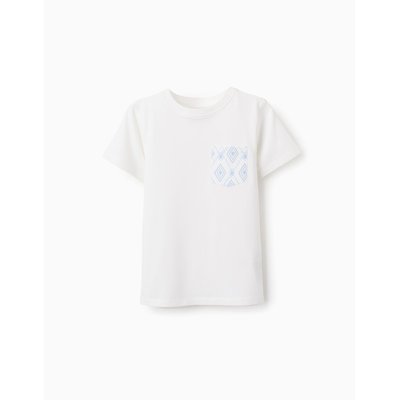 T-shirt en Coton avec Poche ZIPPY